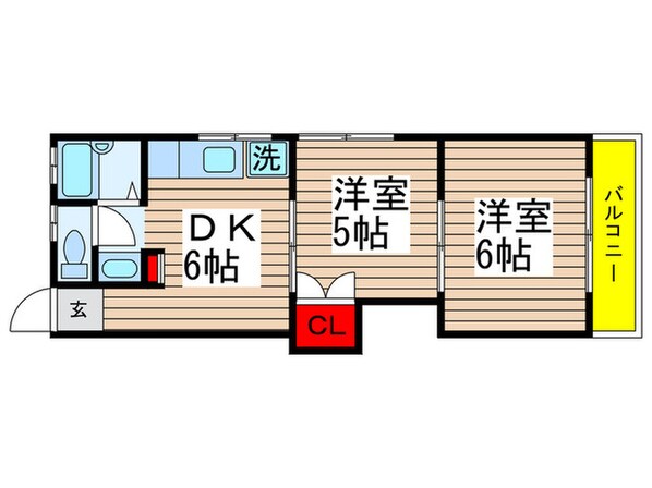 ユーカリハイツの物件間取画像